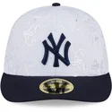 new-era-new-york-yankees-mlb-59fifty-day-low-profile-navy-weisse-fitted-kappe