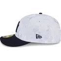marineblaue-und-weisse-flache-fitted-kappe-59fifty-day-low-profile-der-new-york-yankees-mlb-von-new-era