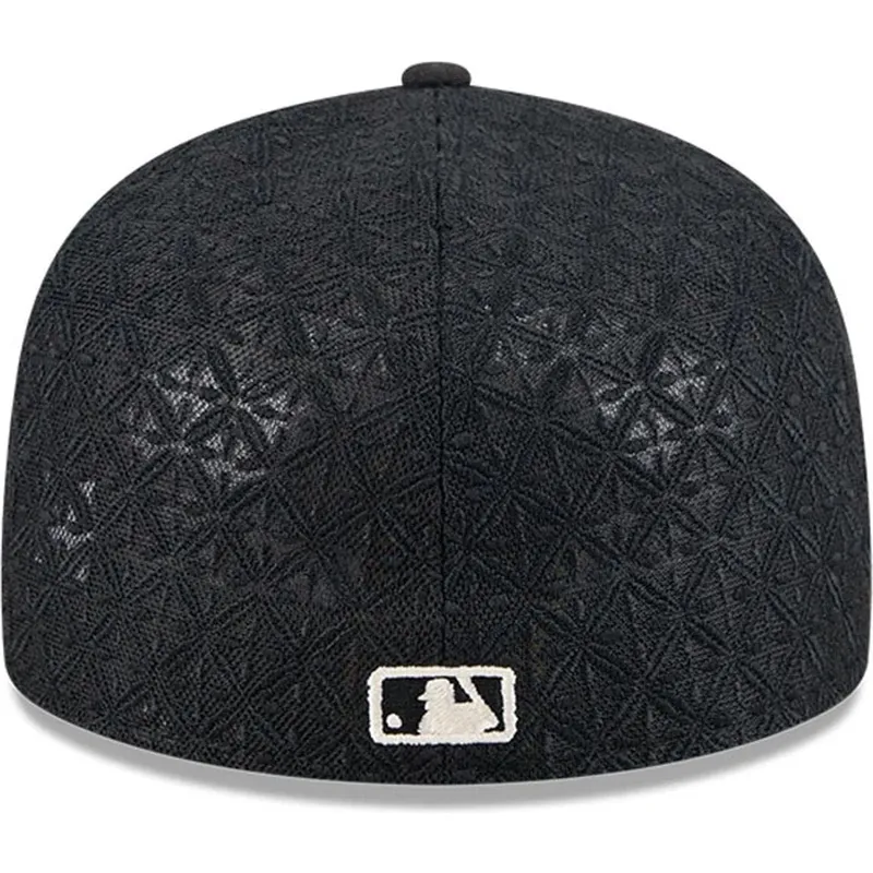 schwarze-enganliegende-flat-cap-59fifty-day-a-frame-der-new-york-yankees-mlb-von-new-era
