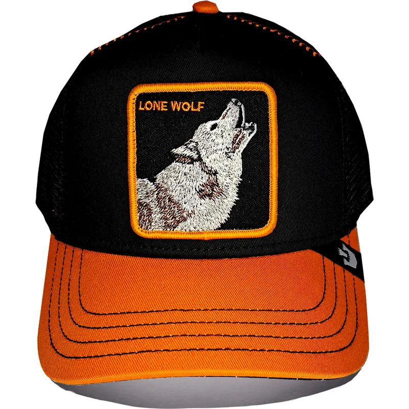 trucker-cap-schwarz-und-orange-wolf-solo-wolf-fab-farm-von-goorin-bros