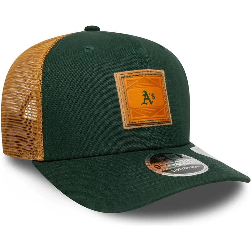 siltovka-zaoblena-zelena-snapback-9seventy-stretch-snap-debossed-oakland-athletics-mlb-new-era