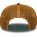 grune-und-braune-trucker-kappe-9seventy-stretch-snap-debossed-logo-der-oakland-athletics-mlb-von-new-era
