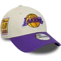 siltovka-zaoblena-bezova-nastavitelny-9forty-contrast-patch-los-angeles-lakers-nba-new-era