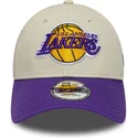 siltovka-zaoblena-bezova-nastavitelny-9forty-contrast-patch-los-angeles-lakers-nba-new-era