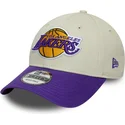 siltovka-zaoblena-bezova-nastavitelny-9forty-contrast-patch-los-angeles-lakers-nba-new-era