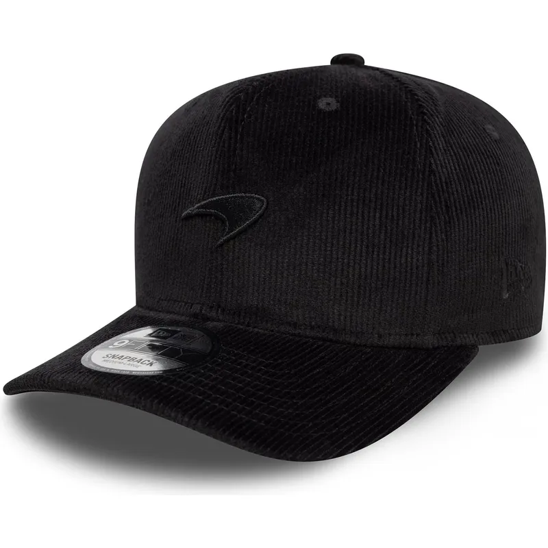 siltovka-zaoblena-cierna-snapback-9fifty-cord-precurved-mclaren-racing-formula-1-new-era