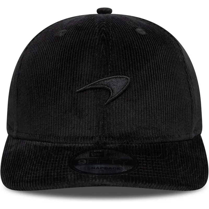 siltovka-zaoblena-cierna-snapback-9fifty-cord-precurved-mclaren-racing-formula-1-new-era