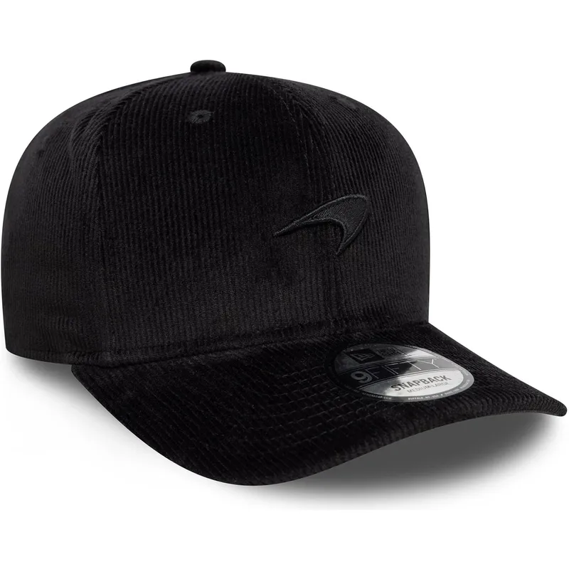 siltovka-zaoblena-cierna-snapback-9fifty-cord-precurved-mclaren-racing-formula-1-new-era
