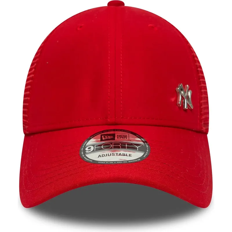 new-era-9forty-flawless-new-york-yankees-mlb-red-adjustable-trucker-hat