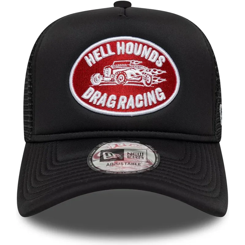 schwarze-trucker-kappe-a-frame-graphic-patch-von-new-era