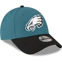 9forty-the-league-philadelphia-eagles-nfl-verstellbare-grun-schwarze-kinderkappe-von-new-era