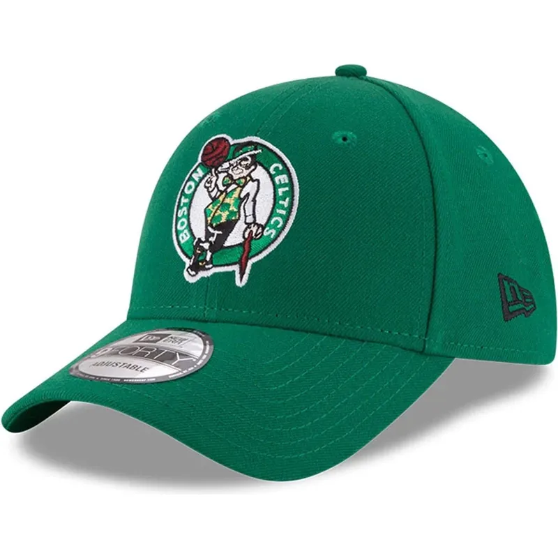 grune-gebogene-verstellbare-kindercap-9forty-the-league-der-boston-celtics-nba-von-new-era