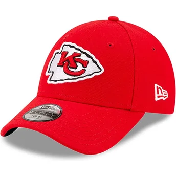Cap zaoblená red adjustable strap pre deti 9FORTY The League Kansas City Chiefs NFL New Era