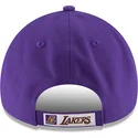 violette-gebogene-verstellbare-kappe-fur-kinder-9forty-the-league-der-los-angeles-lakers-nba-von-new-era