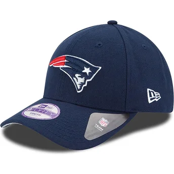 Šiltovky zaoblená tmavomodrá nastaviteľný pásik pre deti 9FORTY The League New England Patriots NFL New Era