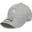 verstellbare-graue-kappe-mit-gebogenem-schirm-9twenty-mini-logo-washed-der-los-angeles-dodgers-mlb-von-new-era