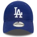blaue-verstellbare-gebogene-kappe-9twenty-core-classic-der-los-angeles-dodgers-mlb-von-new-era