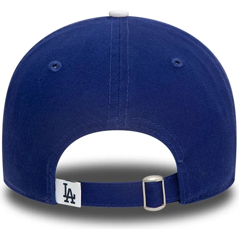 blaue-verstellbare-gebogene-kappe-9twenty-core-classic-der-los-angeles-dodgers-mlb-von-new-era