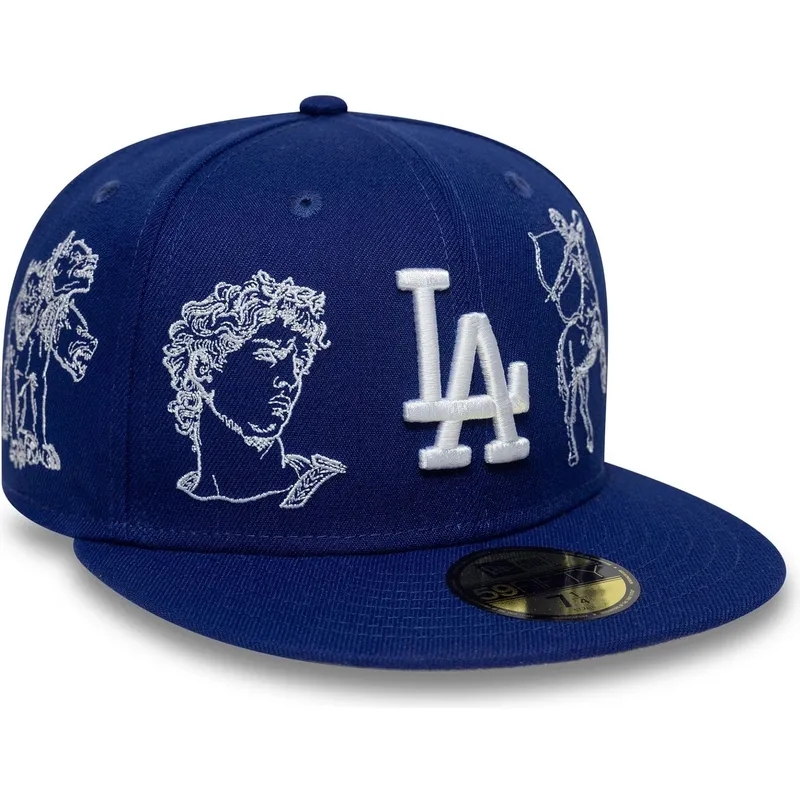 flache-blaue-angepasste-59fifty-mythical-kappe-der-los-angeles-dodgers-mlb-von-new-era