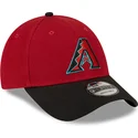gebogene-marineblau-und-rote-verstellbare-kappe-9forty-the-league-von-arizona-diamondbacks-mlb-von-new-era
