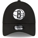 schwarze-verstellbare-9forty-the-league-kappe-der-brooklyn-nets-nba-von-new-era
