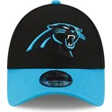 verstellbare-schwarze-und-blaue-9forty-the-league-kappe-der-carolina-panthers-nfl-von-new-era