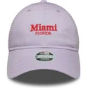violette-verstellbare-damen-trucker-kappe-9twenty-city-von-miami-stadte-und-strande-von-new-era