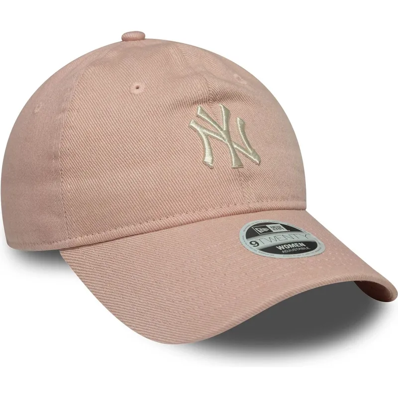 siltovka-zaoblena-ruzova-nastavitelny-9twenty-dye-denim-new-york-yankees-mlb-new-era