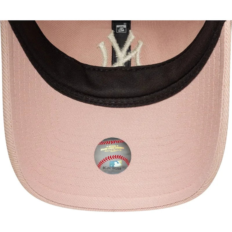 siltovka-zaoblena-ruzova-nastavitelny-9twenty-dye-denim-new-york-yankees-mlb-new-era
