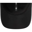 new-era-curved-brim-women-pony-tail-open-back-black-adjustable-cap