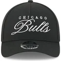 schwarze-9forty-m-crown-draft-2025-snapback-kappe-mit-gebogenem-schirm-der-chicago-bulls-nba-von-new-era