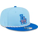 blaue-flache-snapback-kappe-9fifty-4th-july-der-los-angeles-dodgers-mlb-von-new-era