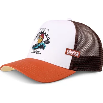 Weiße und braune Trucker-Kappe Easy Lemon HFT von Coastal