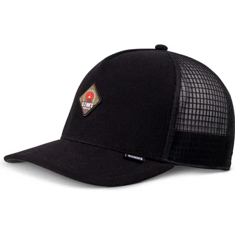 Schwarze Trucker-Kappe Mountain HFT Waffle von Djinns