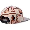 djinns-flat-brim-tutanch-linen-beige-and-grey-snapback-cap