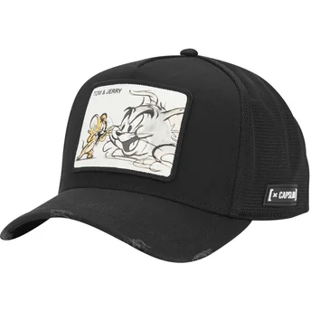 Cap zaoblená black snapback Tom and Jerry Looney Tunes Capslab