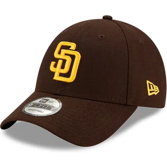 9FORTY The League MLB San Diego Padres verstellbare braune Kappe von New Era
