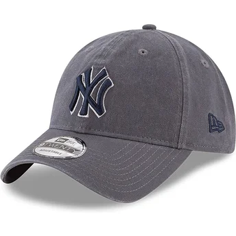 Šiltovky zaoblená sivá nastaviteľný pásik 9TWENTY Core Classics New York Yankees MLB New Era