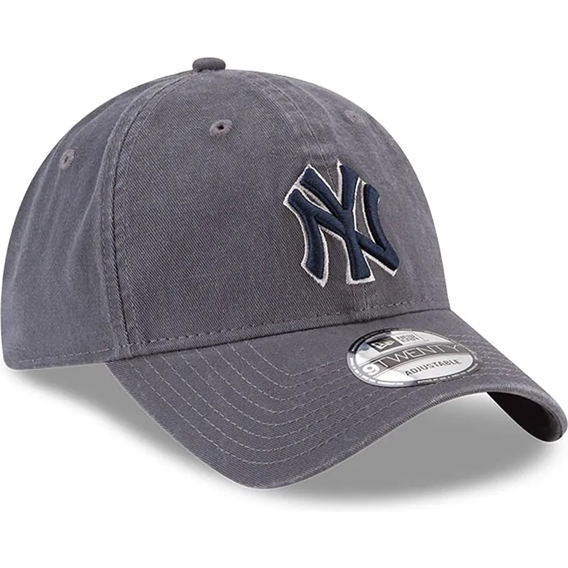 siltovky-zaoblena-siva-nastavitelny-pasik-9twenty-core-classics-new-york-yankees-mlb-new-era