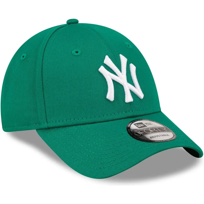 siltovky-zaoblena-zelena-nastavitelny-pasik-9forty-league-essential-new-york-yankees-mlb-new-era