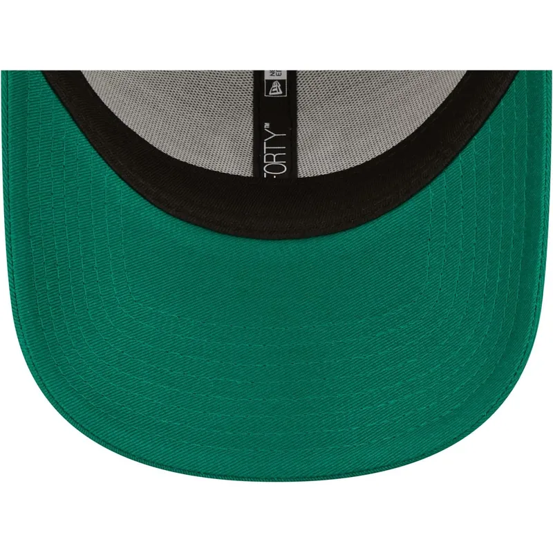 grune-gebogene-verstellbare-damen-cap-9forty-league-essential-der-new-york-yankees-mlb-von-new-era