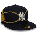 new-era-flat-brim-59fifty-chain-wrap-new-york-yankees-mlb-navy-blue-fitted-cap