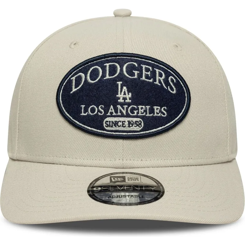 siltovka-zaoblena-bezova-snapback-9seventy-stretch-snap-patch-los-angeles-dodgers-mlb-new-era