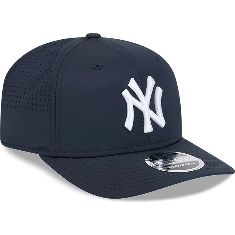 siltovka-zaoblena-tmavomodra-snapback-9seventy-stretch-snap-perf-new-york-yankees-mlb-new-era