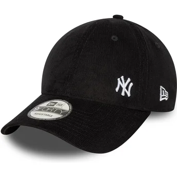 Schwarze verstellbare 9FORTY Flawless Cord Kappe der New York Yankees MLB von New Era