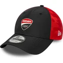 schwarze-und-rote-verstellbare-curved-cap-9forty-logo-von-ducati-motor-motogp-von-new-era