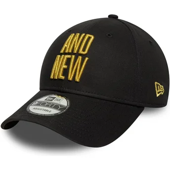 Cap zaoblená black adjustable strap 9FORTY Metallic Champ UFC Ultimate Fighting Championship New Era