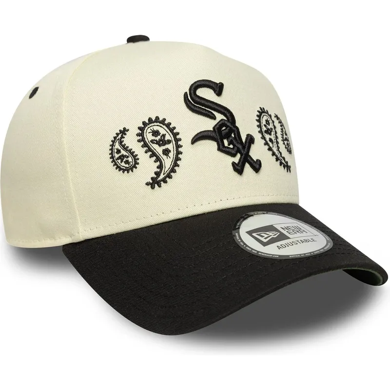 siltovka-zaoblena-bezova-snapback-a-frame-paisley-chicago-white-sox-mlb-new-era siltovka-zaoblena-bezova-snapback-a-frame-paisley-chicago-white-sox-mlb-new-era