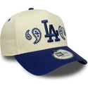siltovka-zaoblena-bezova-snapback-a-frame-paisley-los-angeles-dodgers-mlb-new-era