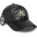 gorra-curva-negra-ajustable-9twenty-leather-de-new-york-yankees-mlb-de-new-era